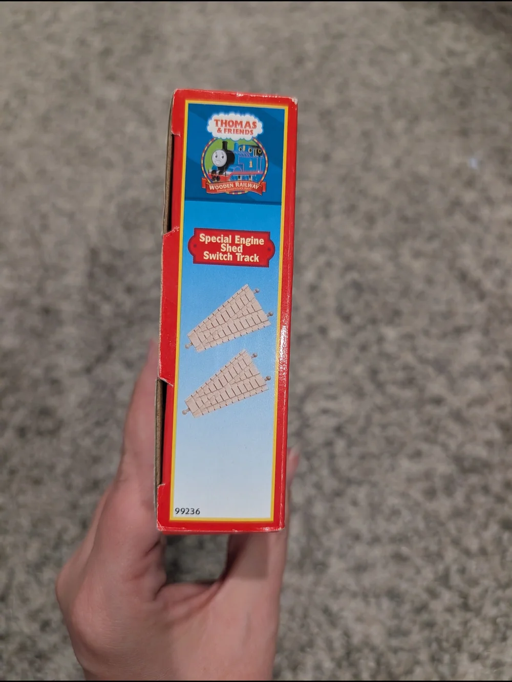 Thomas & Friends Special Engine Shed Switch Track x 2 - Natural Wood